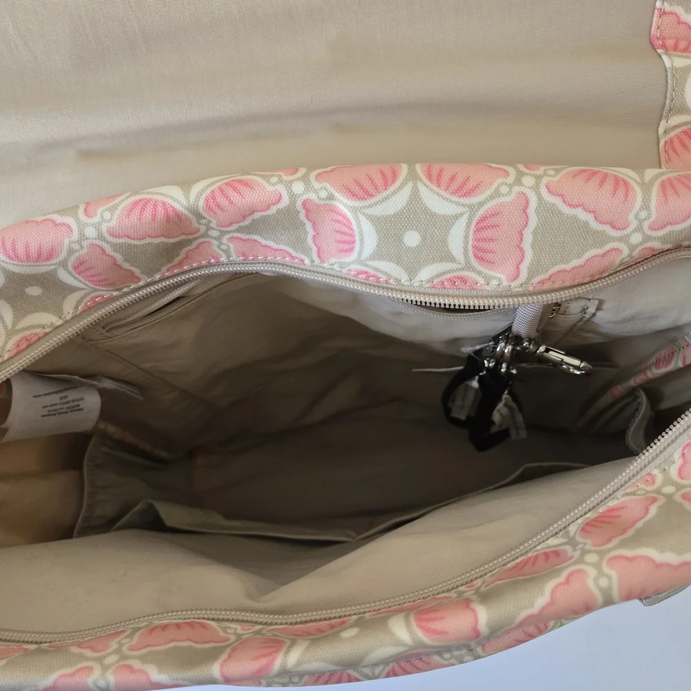 Petunia Pickle Bottom Pink and Gray Women Bag